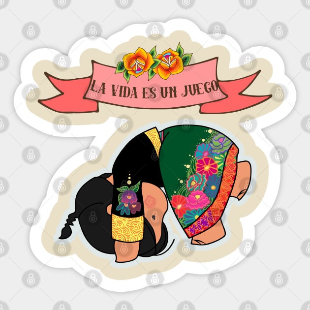 La vida es un juego Sticker by ElsaDesign